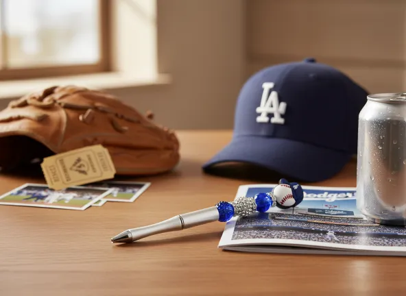 Dodgers beaded pen