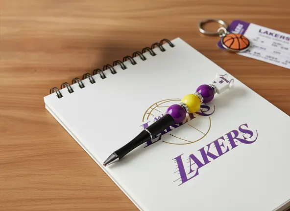 Lakers beaded pen